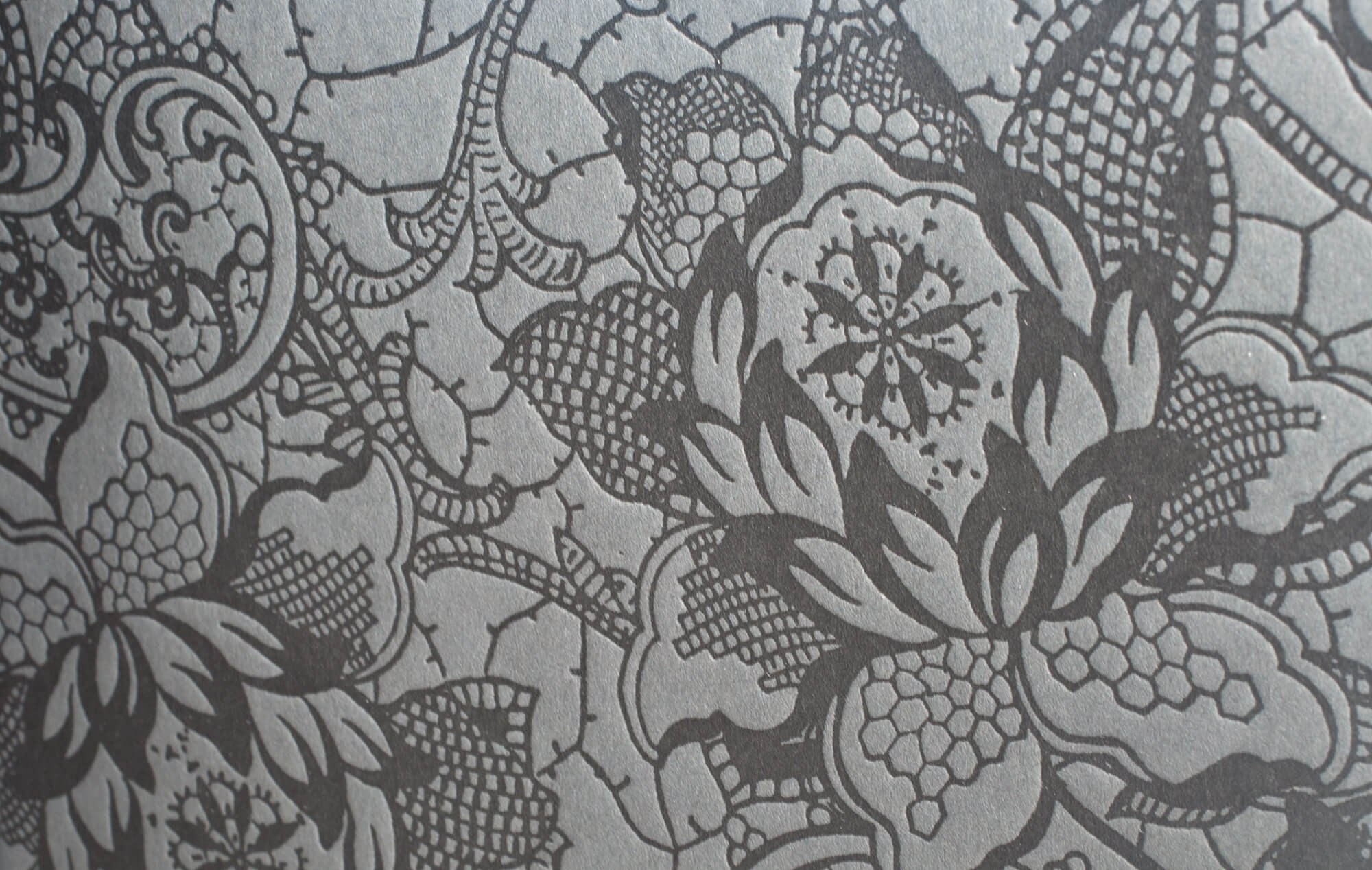 Letterpress lace pattern
