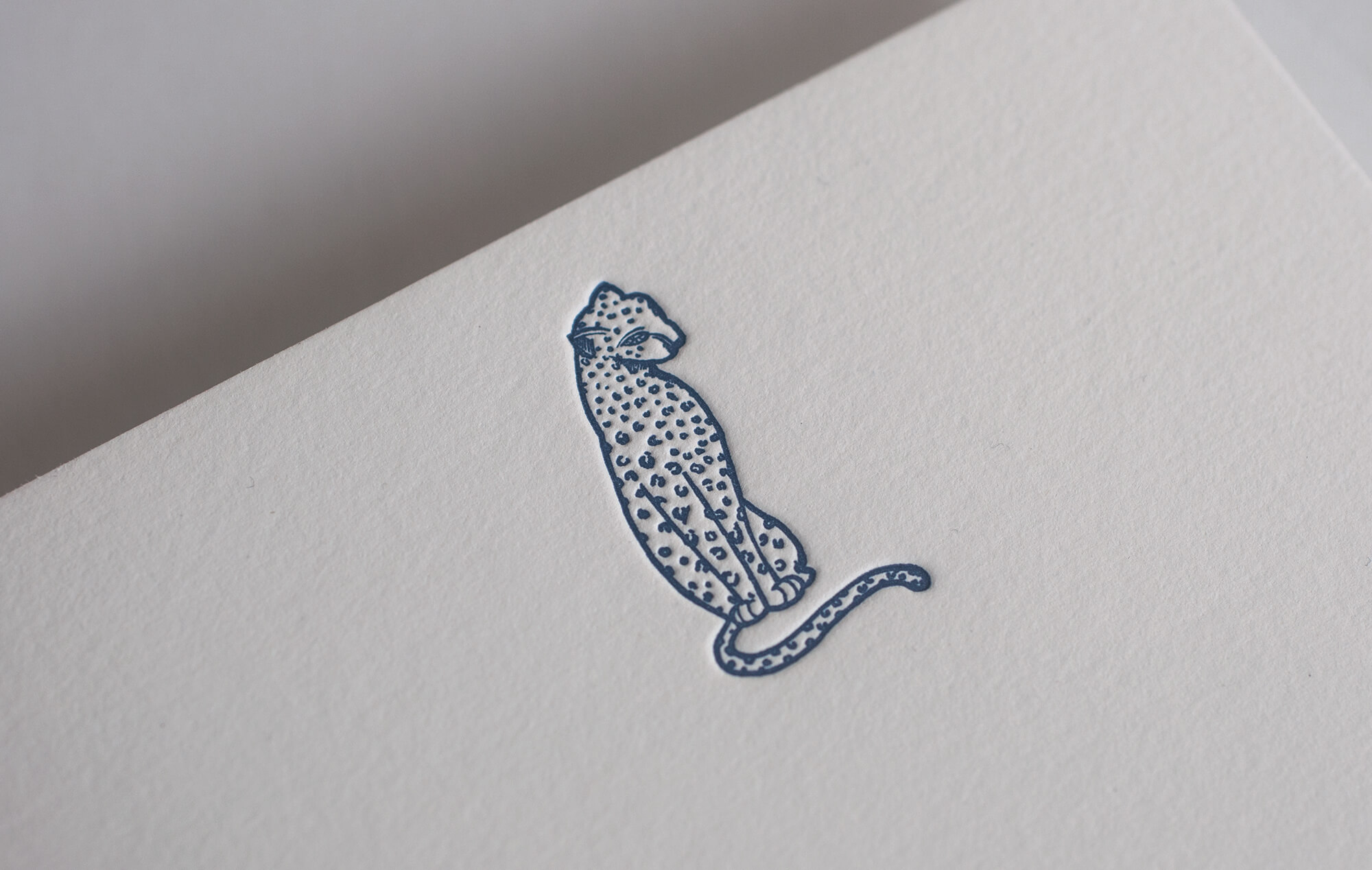 Letterpress leopard