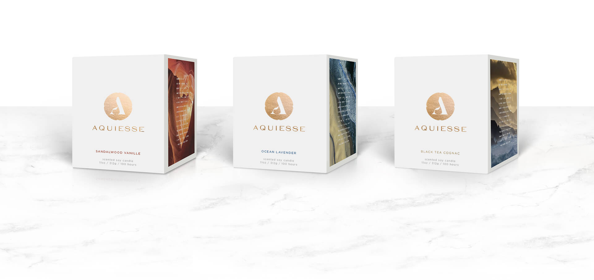 Luxury home fragrance package design