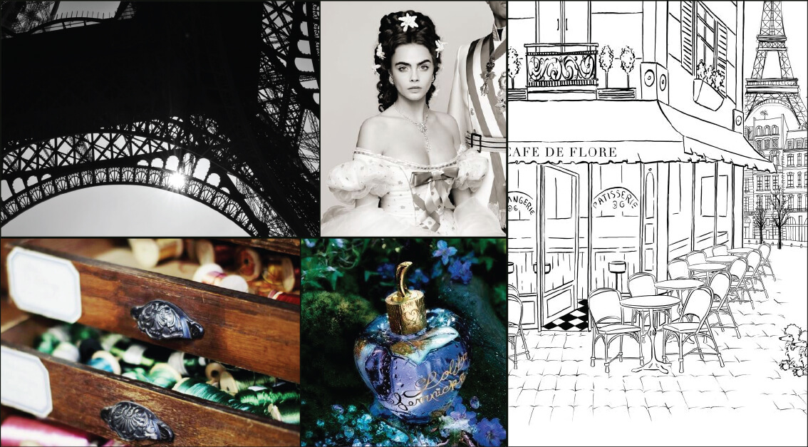 Paris bohemian moodboard