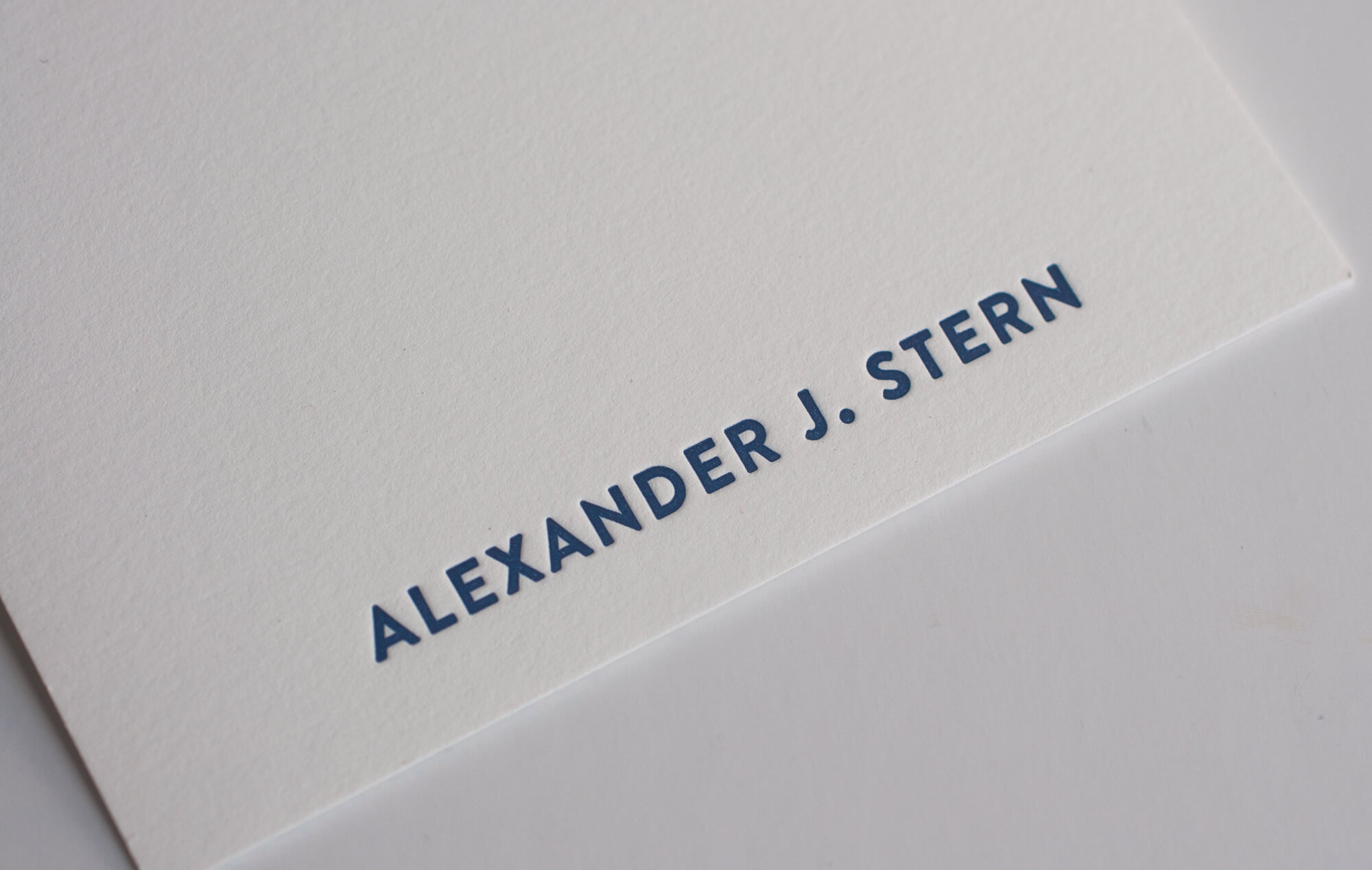 Letterpress personalized stationery