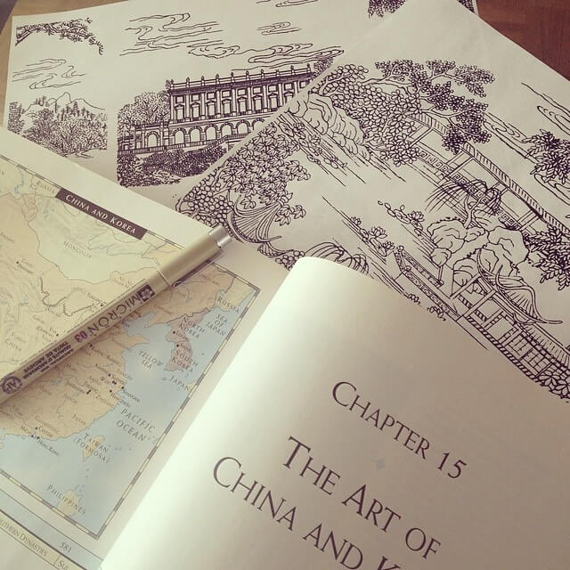 Book research for an East meets West wedding invitation