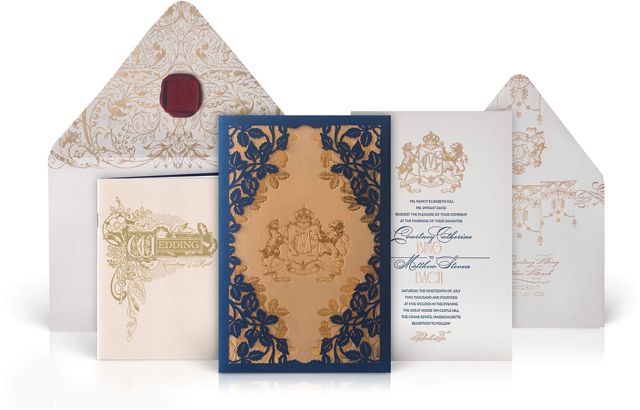 The Crane Estate luxury wedding invitation