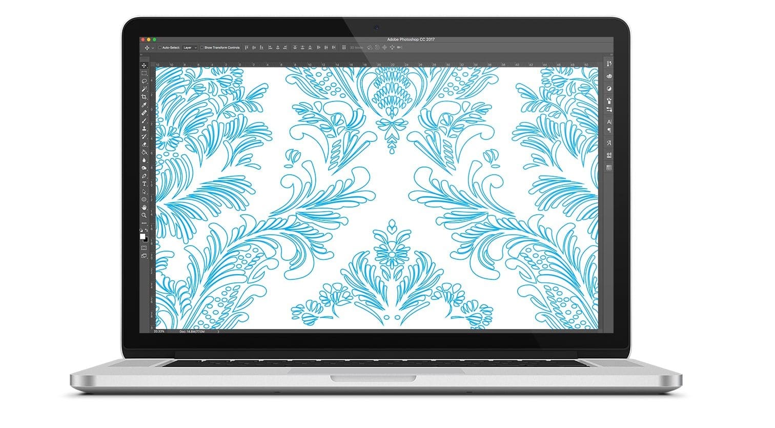 Damask pattern design