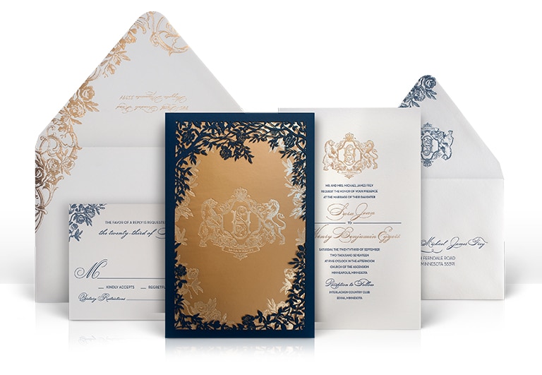 Enchanted castle wedding invitation