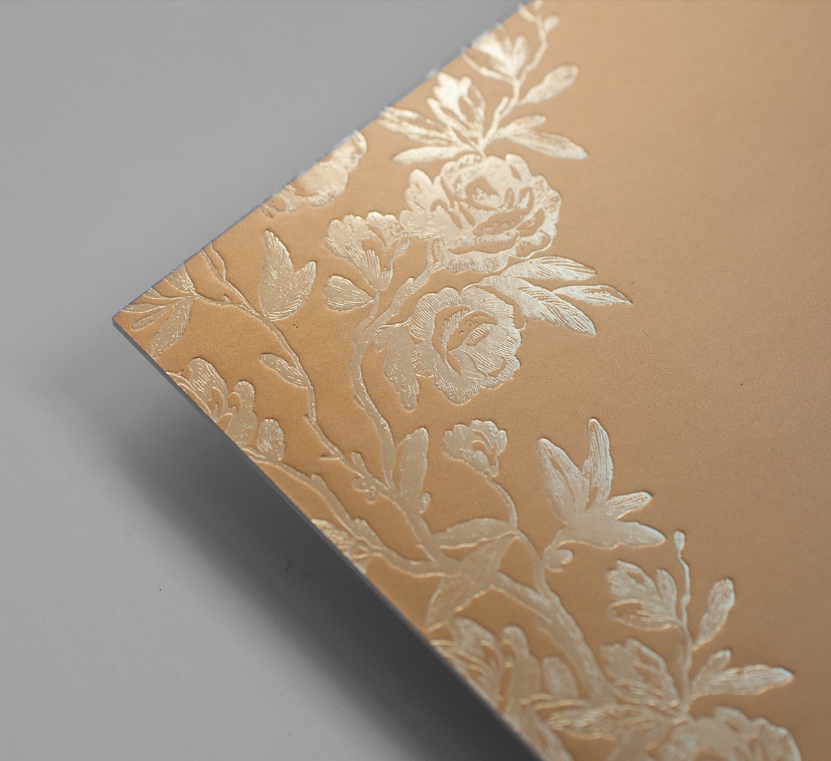 Gold foil roses