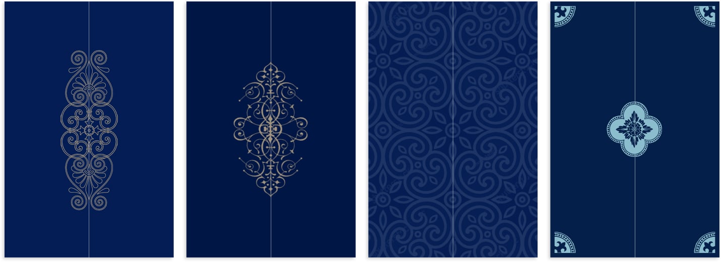 Italian tile wrap design alternates