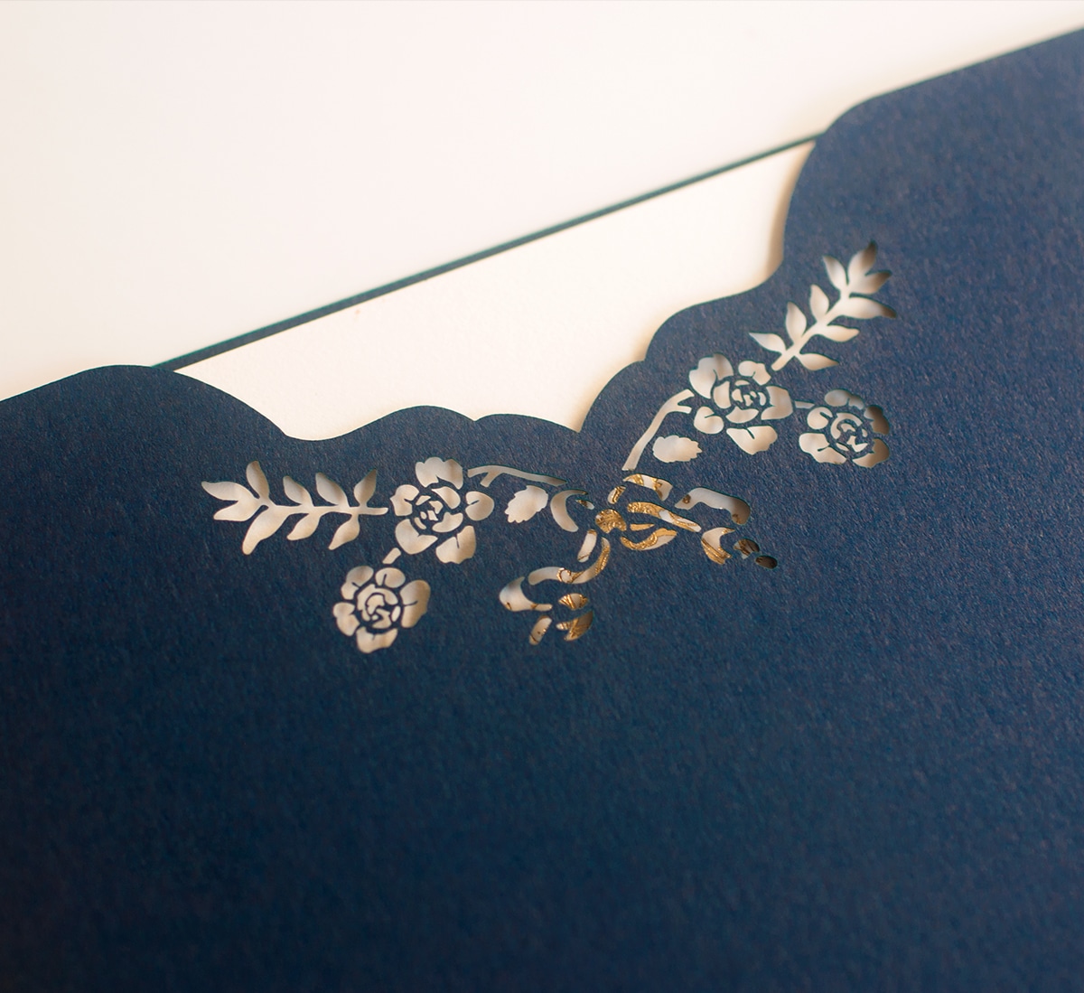 Laser cut sleeve detail