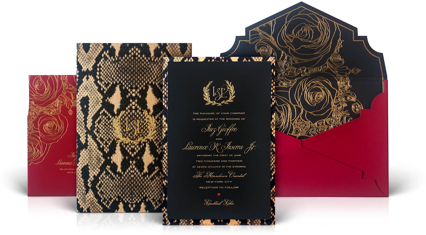 Mandarin Oriental luxury wedding invitation