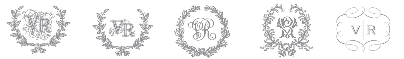 Monogram and border design process