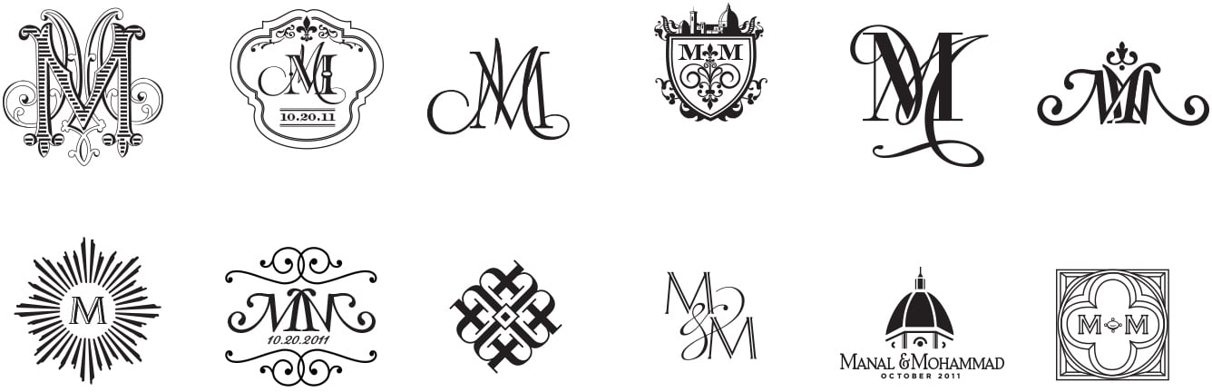 Florence inspired monograms