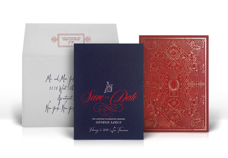 Alice in Wonderland save the date