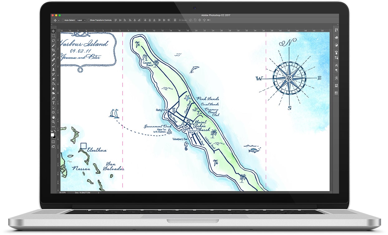 Map of Harbor Island