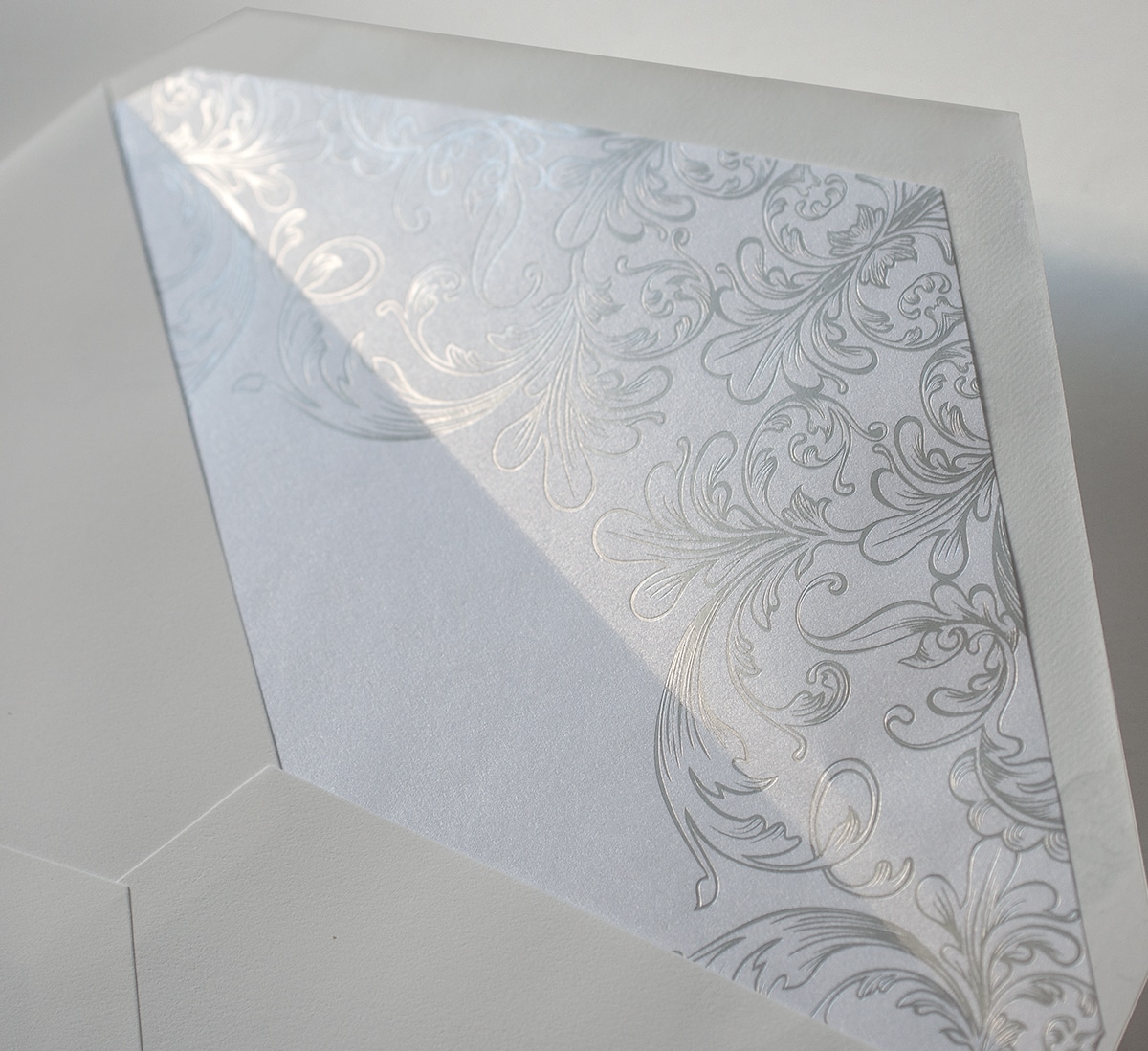 Silver foil envelope liner
