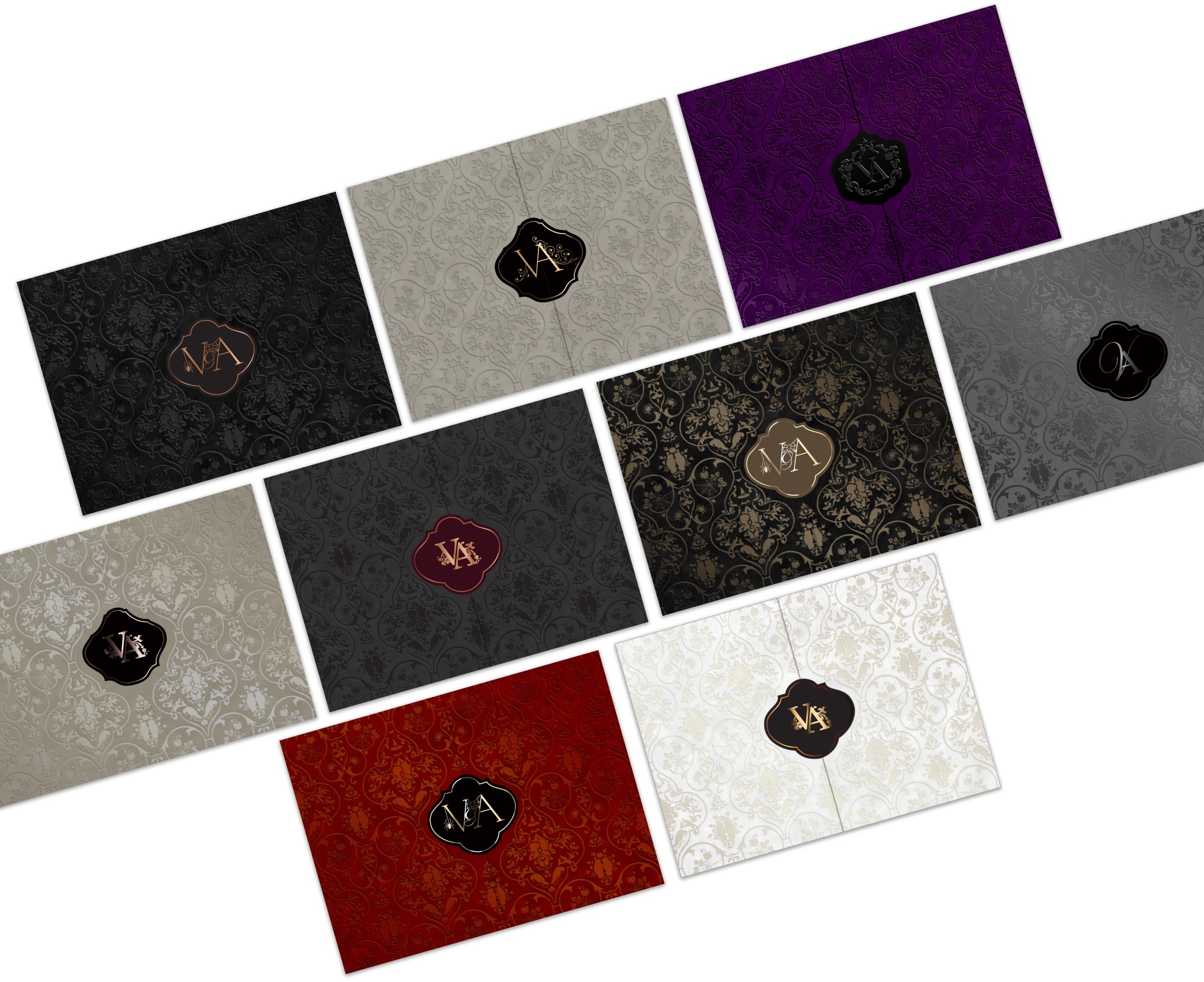 Velvet folder color options
