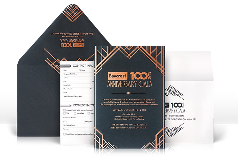 Art Deco gala invitation