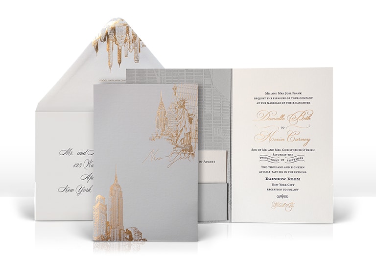 New York City wedding invitation