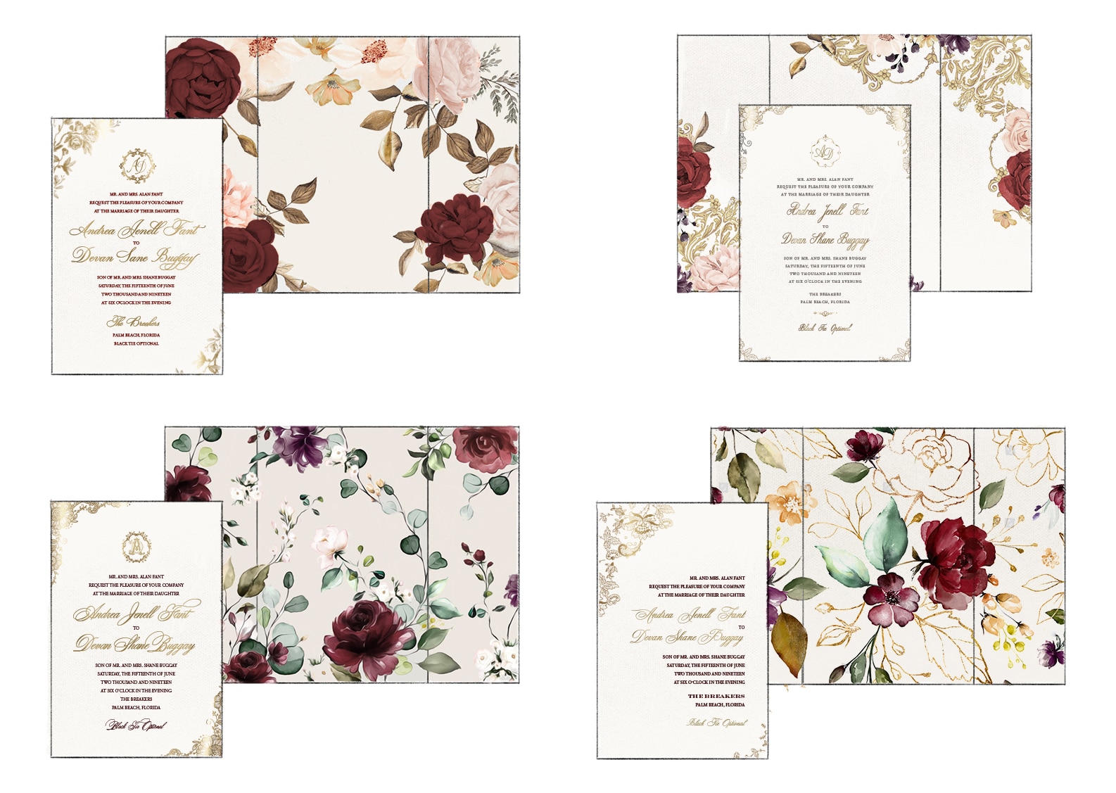 Invitation design alternates