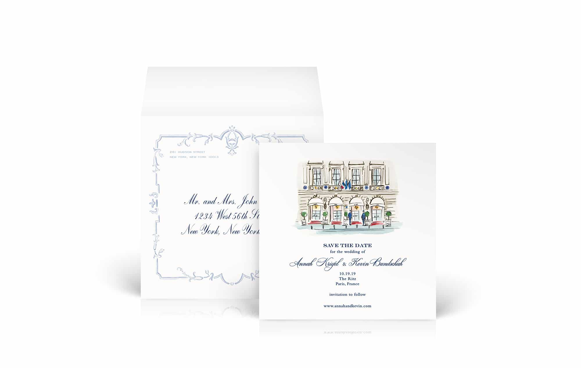 Ritz Paris Wedding Invitation