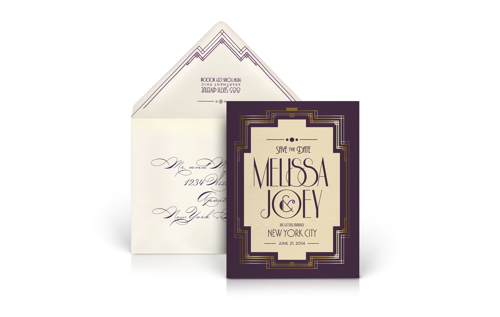 Great Gatsby inspired Save the Date