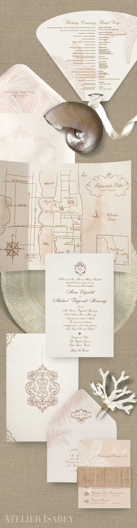 Palm Beach Wedding Invitation