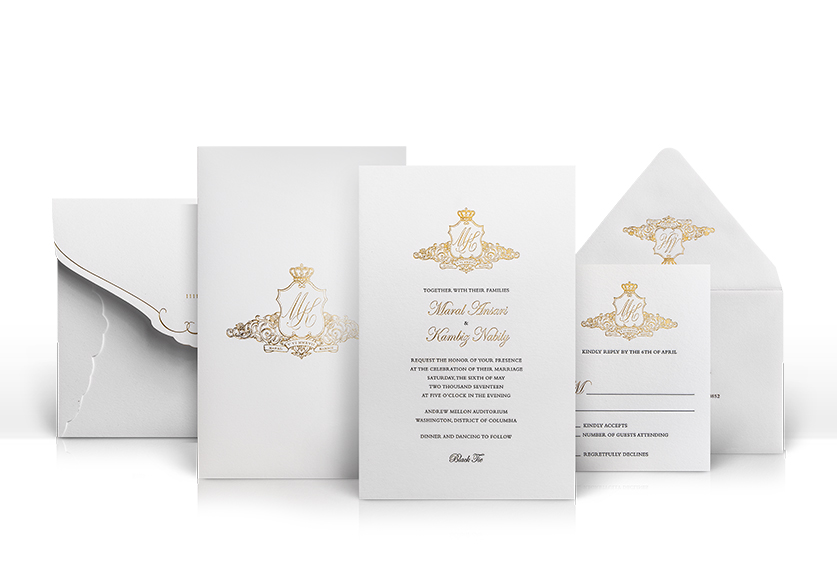 Classic Washington DC Wedding Invitation