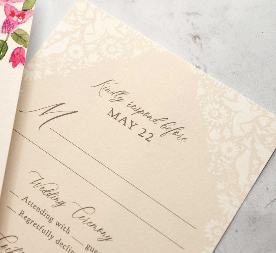 Mexico inspired RSVP Card