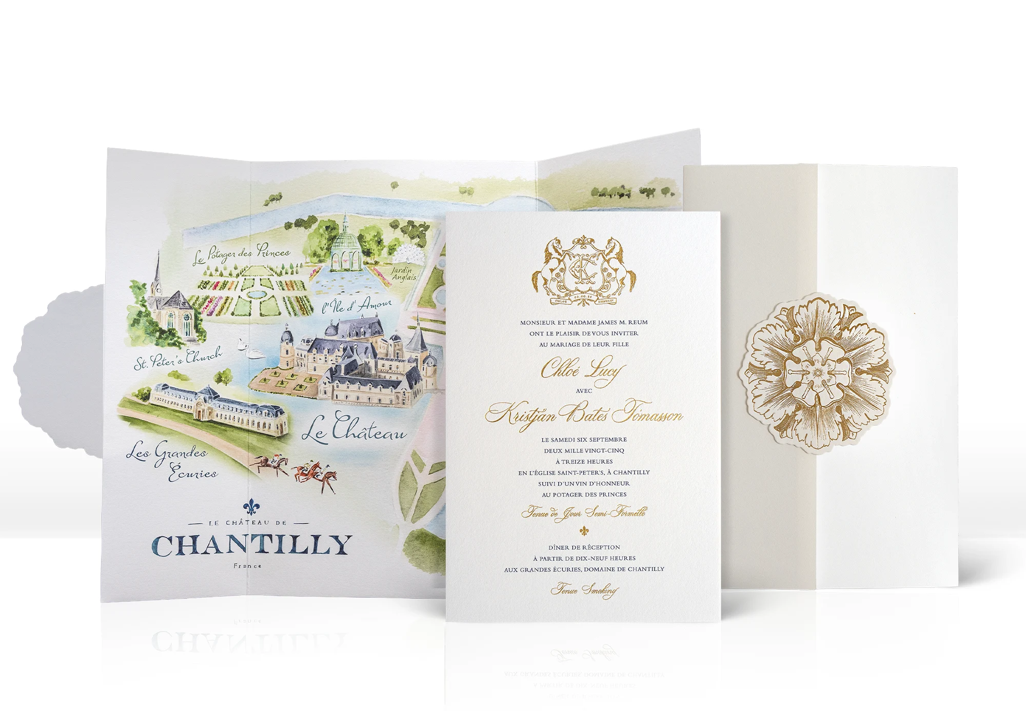 Chateau de Chantilly Wedding Invitation